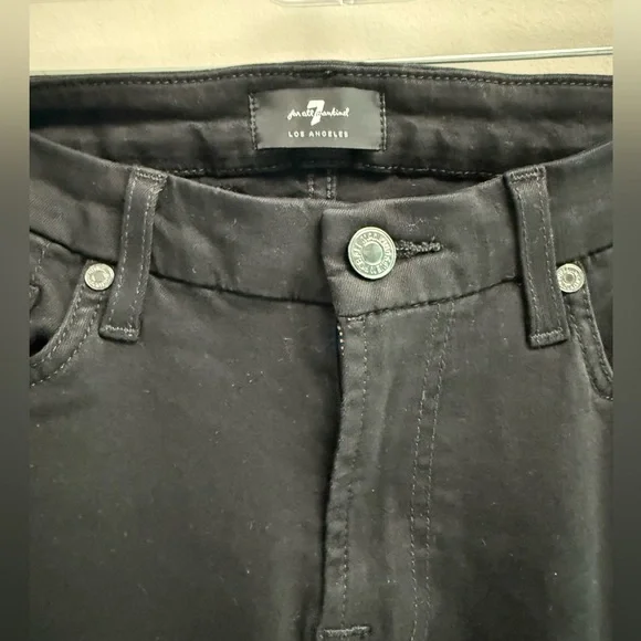 7 FOR ALL MANKIND Women’s Black Kimmie Bootcut Jeans - Size 27 - Picture 8 of 10